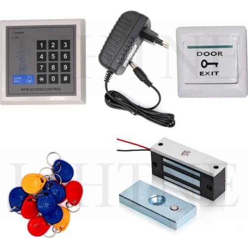 RFID Proximity Card 125KHz Card Password Door Access Control system Entry System 100lbs Magnetic Lock Kit