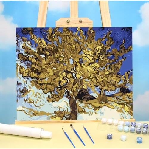 Landscape Paint By Numbers Package Oil Paints 50*70 Painting On Canvas Loft Wall Picture For Handiwork
