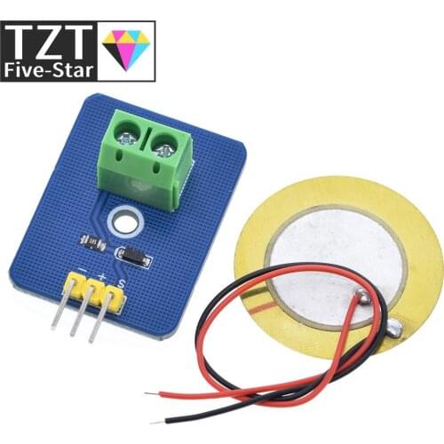 DIY KIT 3.3V/5V Ceramic Piezo Vibration Sensor Module Analog Controller Electronic Components Supplies Sensor for Arduino UNO R3