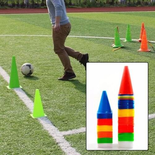 18cm Soccer Football Basketball Training Anti-wind Road Sign Cone Durable Barrier for Kids Marker Bucket Sports Accessories