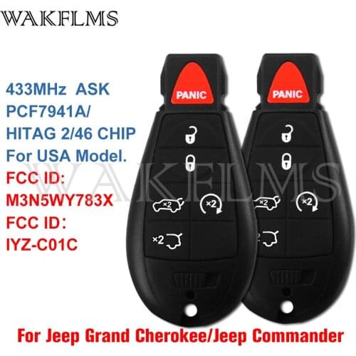 M3N5WY783X For JEEP Commander Grand Cherokee 2008 2009 2010 2011 2012 Fobik Remote Key IYZ-C01C Non Proximity Keyless