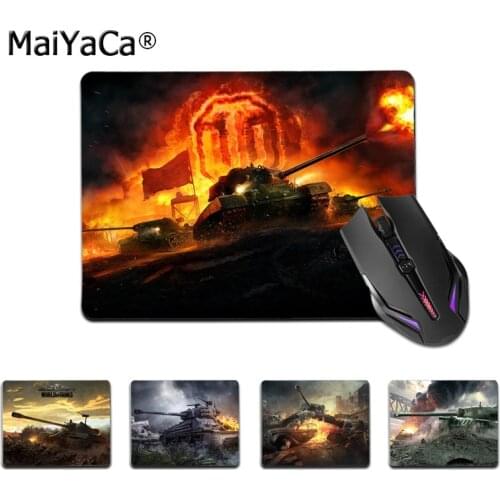 MaiYaCa High Quality World of Tank Gamer Speed Mice Retail Small Rubber Mousepad Top Selling Wholesale Gaming Pad mouse