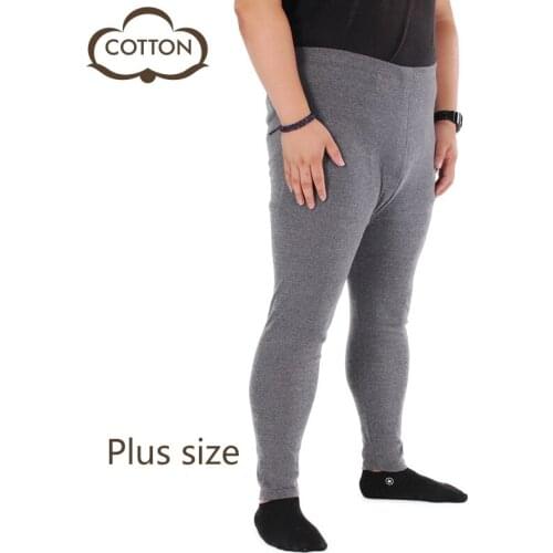 0.4kg/PCS thick autumn winter warm mens cotton big plus big size XXXL comfortable underwear pants Male Warm Leggings Pants