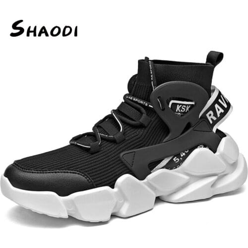 High Top Sneakers Men Sock Shoes Height Increasing Sports Platform shoes Chunky Sneakers Walking Shock Winter Trainers Plus Size