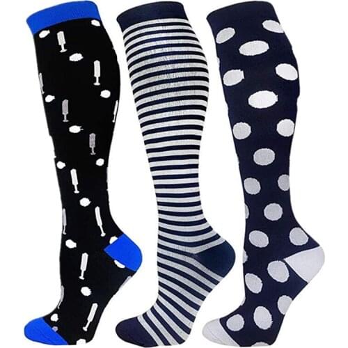 Men Women Socks Compression Socks Breathable Varicose Veins Fit For Nurses Shin Splints Flight Travel Socks For Gift