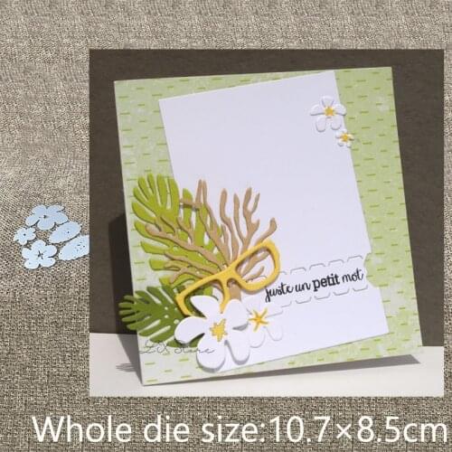 New Design Craft Metal stencil Cutting Dies plumerias flower leaf decoration scrapbook die cuts Album Paper Card Craft Embossing