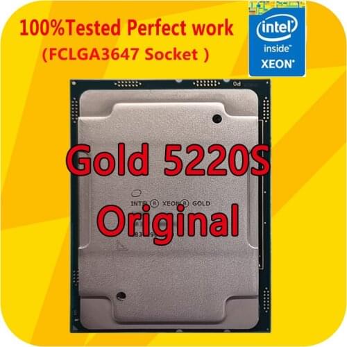 Original Oem Intel Xeon Gold 5220s CPU Processor LGA3647 For ASUS Z11PA-U12 Server Motherboar 18 Core 24.75M Cache 2.70GHz 125W