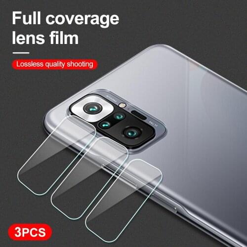 3PCS 9D Transparent Lens Protective Film For Xiaomi Redmi Note 10 Pro Max Global Camera Protector For Xiaomi Redmi Note 10T 10S