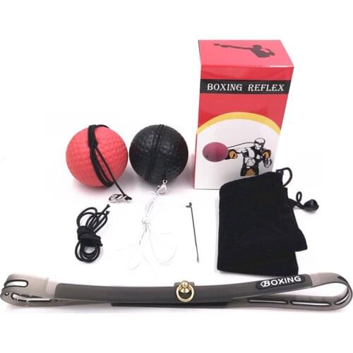 Silicone Headband Boxing Reaction Ball Sanda Combat Training Equipment Head-mounted Boxing Speed Ball Punching Bag Fitness Ball