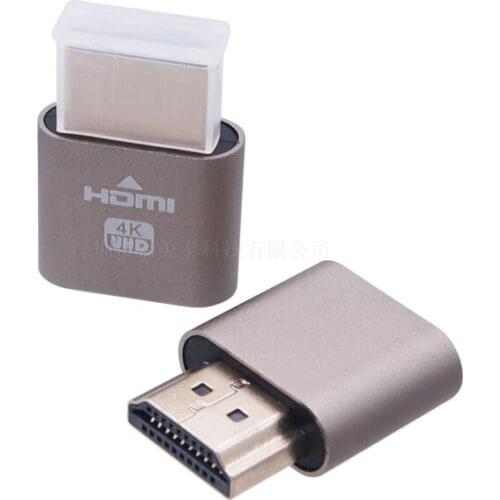 HDMI Virtual Display 4K DDC EDID Dummy Plug EDID Display Cheat Virtual Plug Dummy Emulator Adapter Connector For Bitcoin Mining
