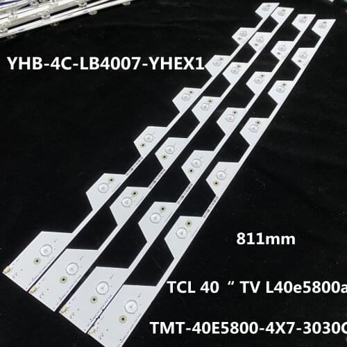 Strip bar light led background 7 lamp for tcl 40 "tv l40e5800a YHB-4C-LB4007-YHEX1 lvu400ndel TMT-40E5800-4X7-3030C 40hr330m07a1