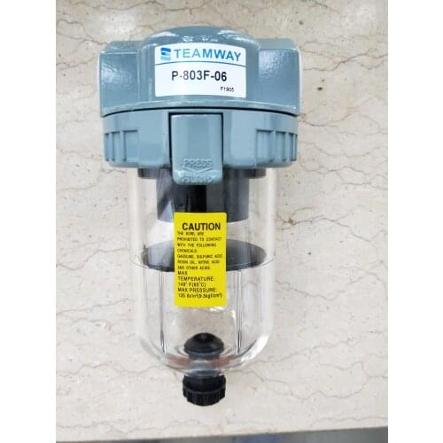 TEAMWAY Filter P-803F-06 F1905 TEMPERATURE:149°F(65°C) MAX PRESSURE:135 Ib/in²(9.5kgf/cm²