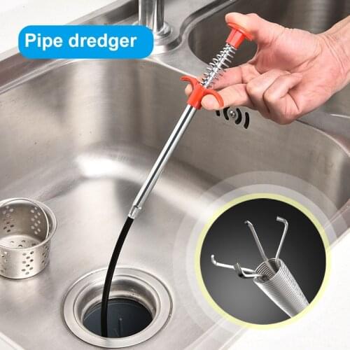 Pipe Dredging Tools Drain Hair Cleaning Pipe Dredge Cleaner Household Cleaning Tools For The Kitchen 하수구청소기계도구