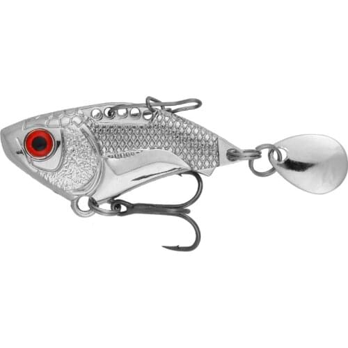 1pcs/fishing lure Rotating shock metal sequins hard bait 4.5cm16g Artificial crank bait Wobbler jig Top waters Fishing tackle