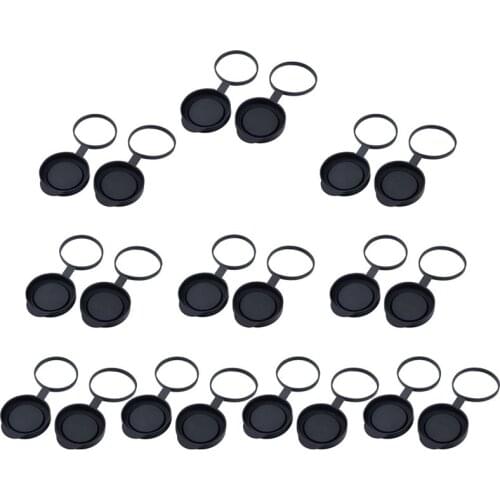10 Pairs Binoculars Protective Rubber Objective Lens Caps 42mm for Fits Telescope with Outer Diameter 52-54mm W2590A