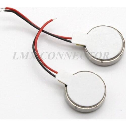 10PCS 1027 Flat Vibration Motor 10*2.7mm Coin 1.5-6V for Mobile Phone Button Type