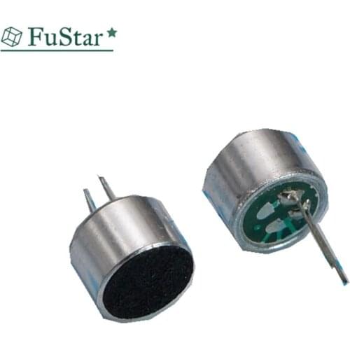 10pcs 6*5mm MIC Capsule Electret Condenser Pickup Microphone 52DB Tape pin Mitophone 6050 Electret Sensitivity 56-58 Hot