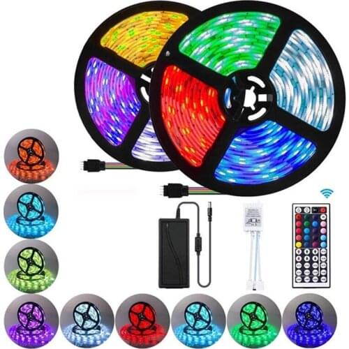 5m/lot DC 12v 5050SMD Led Light Strip Smart Wifi Waterproof Led Infrared 44 Key Smart Color Changing Colorful Horse Racing Suit