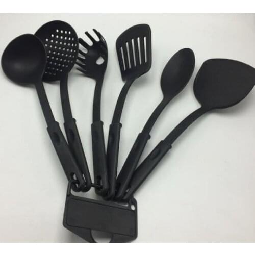 6pcs/lot Heat Resistant Nylon Cookware Set Nonstick Cooking Tools Kitchen & Baking Tool Kit Utensils Spoon Turner Tool OK 0968