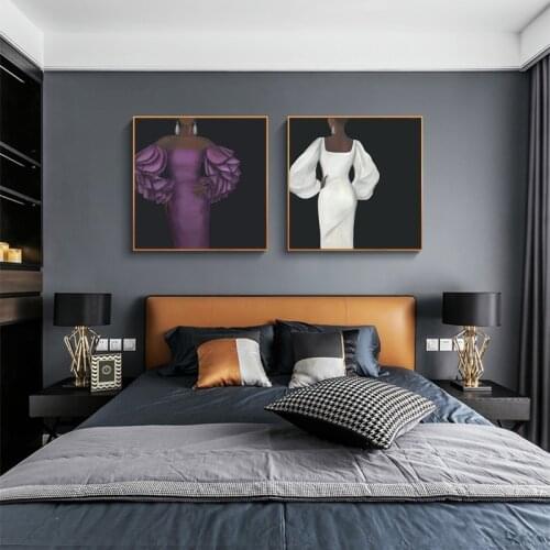 Abstract French Style Poster Modern Portrait Canvas Print Customize Wall Painting Drop Ship Decorative Picture Home Decor