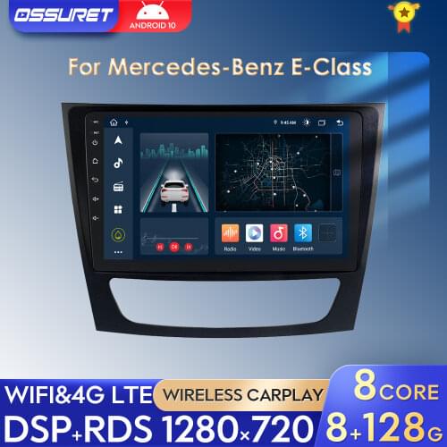 8"9" 4G+64G Android10 CAR GPS 1080P Multimedia For Mercedes W211 W219 W463 CLS350 CLS500 CLS55 E200 E220 E240 E270 E280 TPMS DVR
