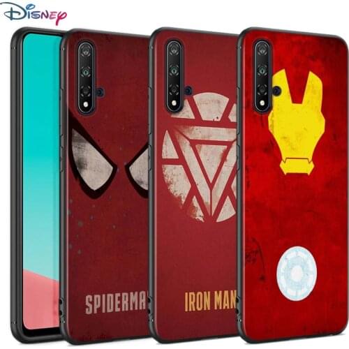 Black Soft Cover Avenger Marvel Superhero Logo For Huawei Nova 8 7 6 SE 5T 7i 5i 5Z 5 4 4E 3 3i 3E 2i Pro Phone Case