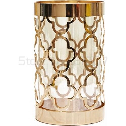 Glass Vase Decoration living room flower arrangement American model room dining table creative home decoration