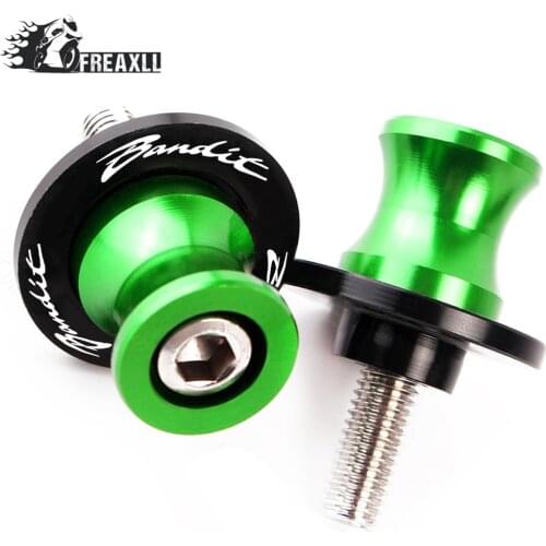 For SUZUKI GSF Bandit1250 Bandit 1250 S 8MM Motorcycle Moto Accessories Motorcycle CNC Swingarm Sliders Spools 8MM 2007 2008