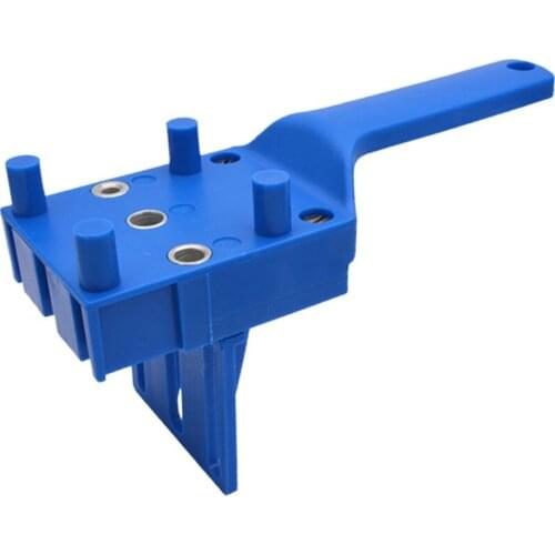 Woodworking Dowel Jig 6/8/10mm Drill Bit Handheld Drill Guide Hole Locator Paper Puncher Straight Hole Punch Locator