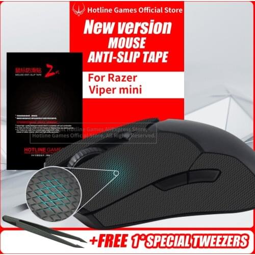 Hotline Games Mouse Anti-Slip Tape for Razer Viper Mini Mouse Sweat Resistant Pads Mouse Side Anti-Slip Stickers Mouse Skates