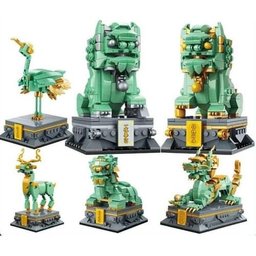 Keeppley Kids Building Blocks Adult Toys Bricks Puzzle Auspicious animals K10109 K10110 K10111 K10121 K10122 no box