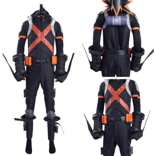 Boku no Hero Academia the Movie 3 World Heroes‘ Mission Katsuki Bakugou Cosplay Costume Halloween Carnival Suit