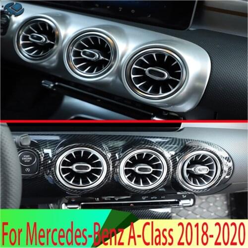 For Mercedes-Benz A-Class A180 A200 A250(V177/W177) 2018 2019 Air Vent Outlet Cover Dashboard Trim