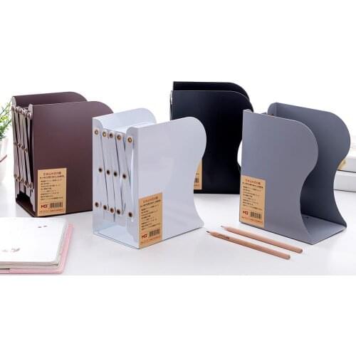 Metal Bookend Bracket Adjustable Shelf Office Shelf Retractable Foldable Bookend Decorative Metal Book Shelf Holder Storage Rack