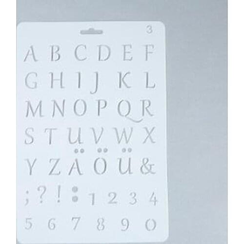 Templates Letters Digital Multifunctional Stencil For Decor Album Production Manual Material Painting Template Stencil Reusable