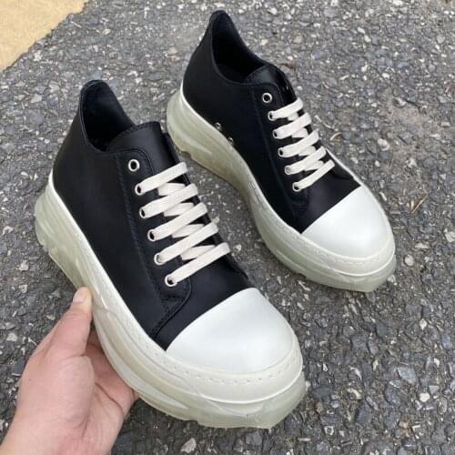 High Street Brand RO Transparent Sole Low Shoes Male Sneakers Men Shoes Mens CasualShoes Mens Mens Sneakers Women Shoe