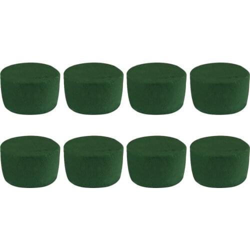 8 Pack DIY Flower Arrangement Kit Green Round Wet Floral Foam, Wedding Aisle Flowers, Party Decoration Retail