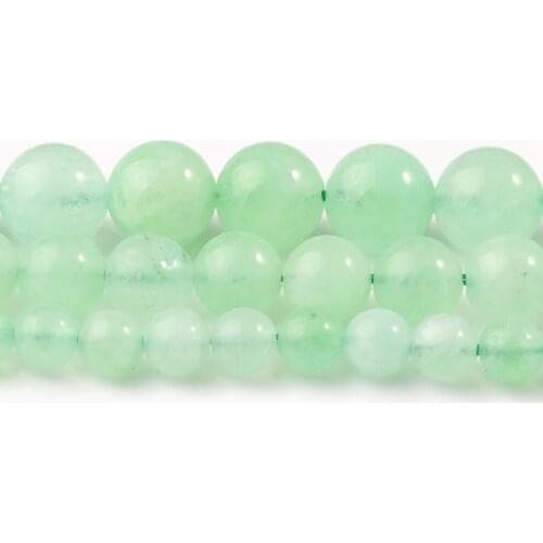 Natural Stones Chrysoprase Australia Jades Bead Round Loose Spacer Beads for Jewelry Making DIY Bracelet&Necklace 6/8/10mm 15