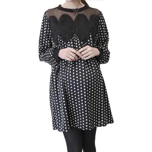 2018 New Maternity Dresses Maternity Clothes For Pregnant Women Clothing Pregnancy Wear Gravida Long Sleeve Autunm Spring