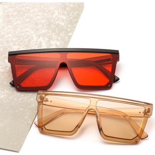 DRESSUUP Square Sunglasses Men Women Mirror Fashion Lady Glasses UV400 Driving Sun Glasses Male Flat Top Eyewear Lentes De Sol