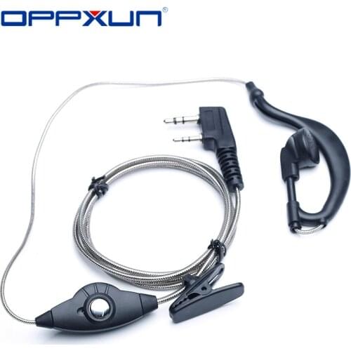 2021 Walkie Talkie Baofeng Earphone Uv5r Earbuds PTT With Mic in Ear Hook Headphone K Port Two Way Radio Headset Uv-5r BF-888s