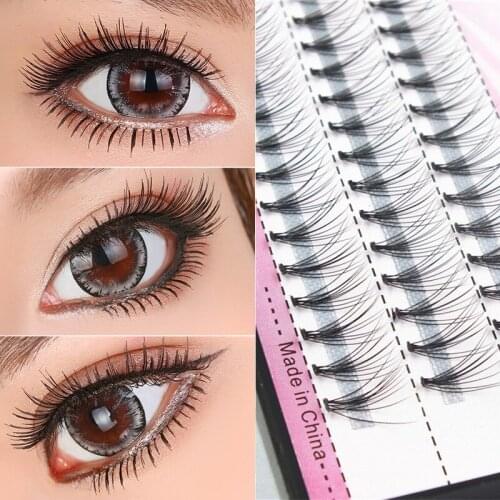 60 Root 3d Mink Lashes Natural Curl Dramatic Volume Fake Eye Lash Eyes Makeup Extension Eyelash Make Up Black False Eyelashes