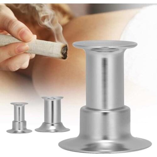 Stainless Steel Moxa Extinguisher Roller Roll Holder Stick Moxibustion Device Smokeless Acupuncture Artemis