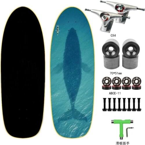 30'' Surf Skate Board 7-Tier Maple Deck CX4 Surfskate Board Complete Outdoor Sport Carving Pumping Beginner Surf Skateboards