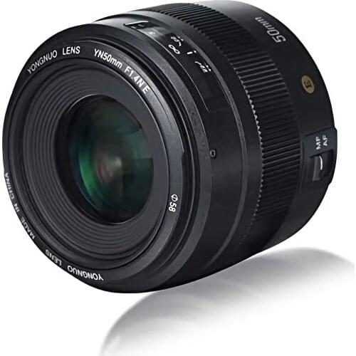 YONGNUO YN50mm F1.4N E Standard Prime Lens Large Aperture Live View Focusing Auto Manual Focus for Nikon Cameras