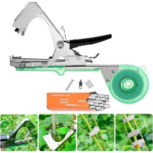ALLSOME Garden Tool Plant Tying Tapetool Tapener Machine Branch Hand Tying Machine Packing Vegetable Stem Strapping Pruning Tool
