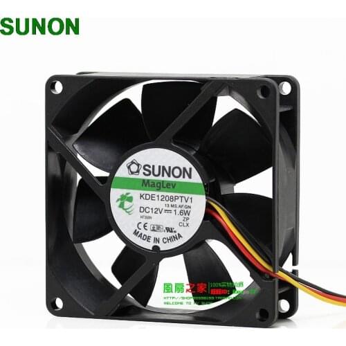 For Sunon KD1208PTV1 8CM 80*80*25MM 8025 12V 1.6W fan maglev wind capacity chassis fan