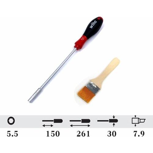 1X WLXY-2209 5.5mm Deep Hole Sleeve Screwdriver Screw Short sleeve for xeroxs with strong magnetic