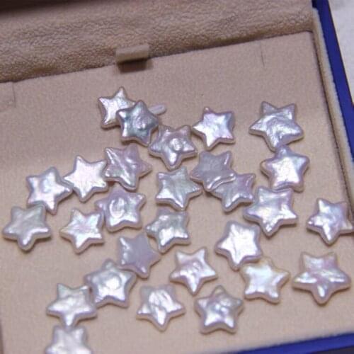 DIY Jewelry Pearl Beads 10-12mm Big Size Star Shape Real Natural Freshwater Loose Pearls, 10pcs/lot