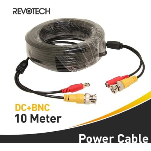 10M DC BNC 2in1 Video Power adapter CCTV camera cable Security System accessories